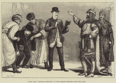 Scène de Michel Strogoff, au théâtre Adelphi - Francis S. Walker